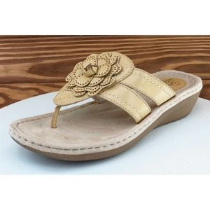 I‎ Heart comfort Sz 8 W Brown Flip Flop Synthetic Women Sandals Marla